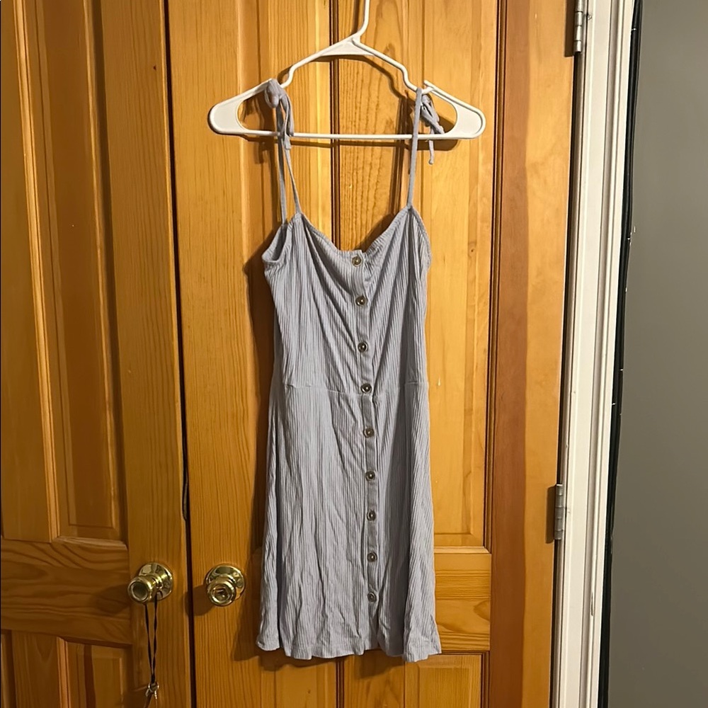 TopShop Light Blue Button-Down Dress Size 8